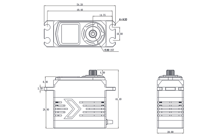 SRT BH922S HV Brushless Servo